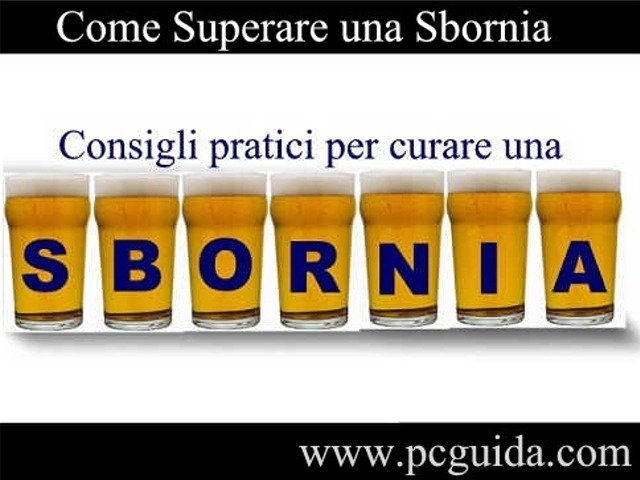 Come Superare una Sbornia Velocemente